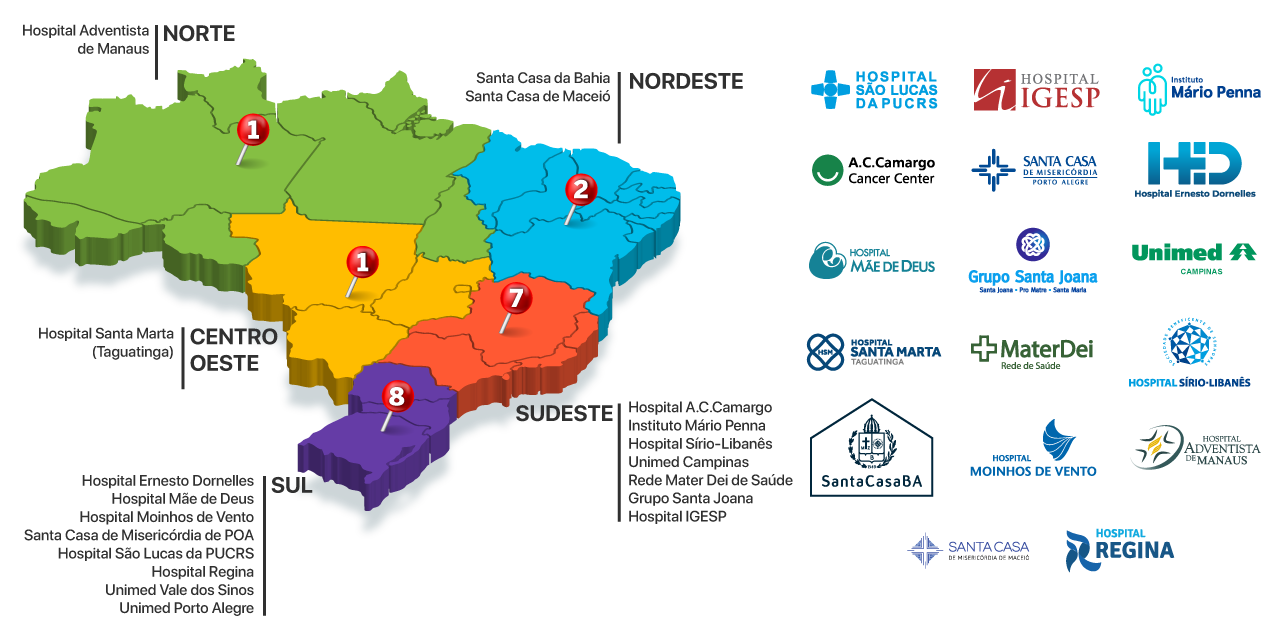 Mapa Brasil Certificações Supply Chain GTPLAN