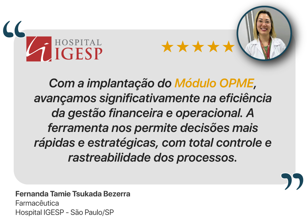 Depoimento IGESP - OPME GTPLAN